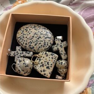 Dalmatian Jasper Jewelry Set